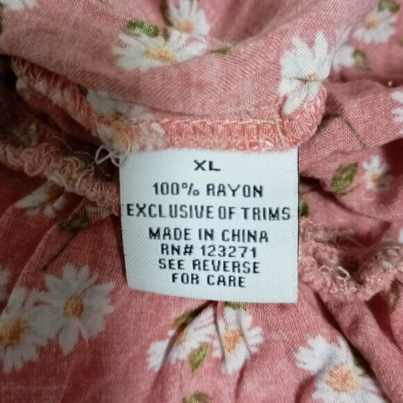 Vine & Valley Sz XL Pink Floral Romper Shorts Womens Sleeveless Summer Outfit - Picture 3 of 10